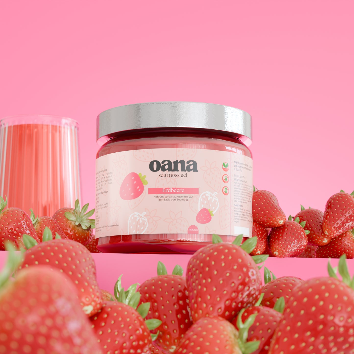 Oana Sea Moss - Erbeere